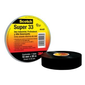 Cinta negra para ducto 50m x 48mm, espesor 0.19mm, Truper, Cintas Para  Ducto, 103063